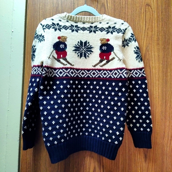 **SOLD**Polo Ralph Lauren polar bear holiday sweater size 7 - Picture 3 of 3